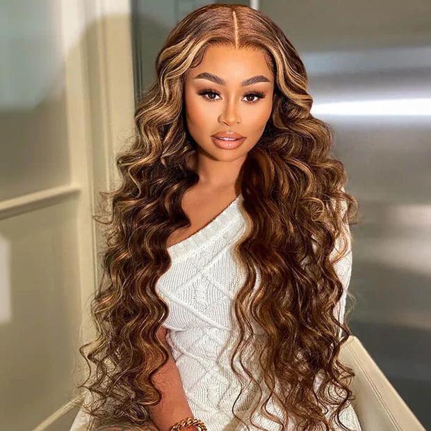 Highlight • Loose Deep Wave • Glueless • 13x4 HD Lace