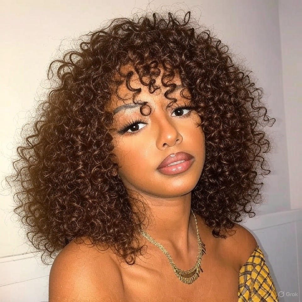 Brown • Bob Natural Wave • Glueless • 13x4 HD Lace