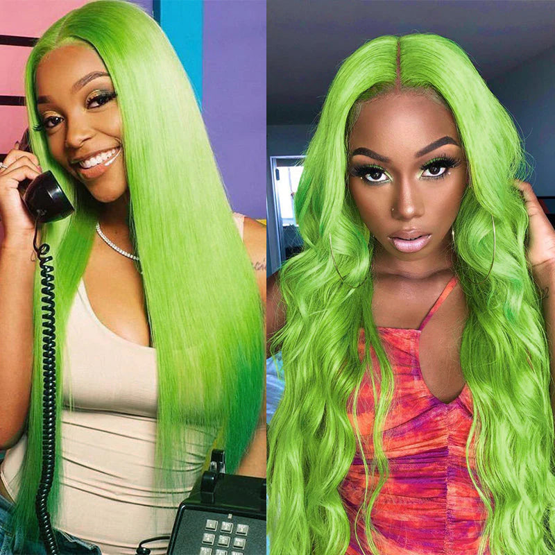 Green • Straight • Glueless • 13x4 HD Lace