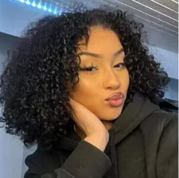 Black • Bob Water Wave • Glueless • 13x4 HD Lace