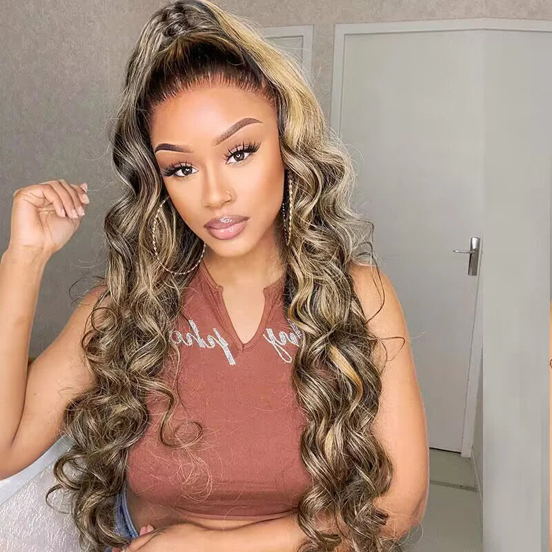 Highlight • Loose Deep Wave • Glueless • 13x4 HD Lace