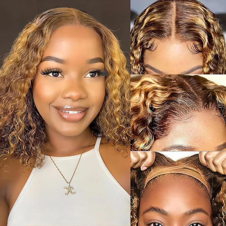 Highlight • Bob Natural Wave • Glueless • 13x4 HD Lace