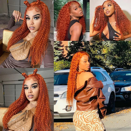 Ginger • Water Wave • Glueless • 13x4 HD Lace