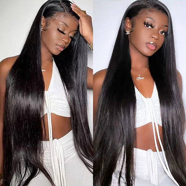 Black • Straight • Glueless • 13x4 HD Lace