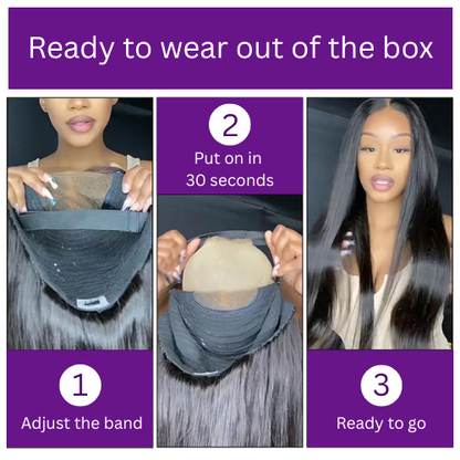 Black • Bob Deep Wave • Glueless • 13x4 HD Lace