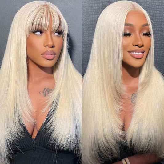 613 Blonde • Straight • Glueless • 13x4 HD Lace