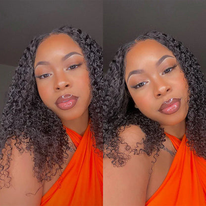 Black • Bob Kinky Curly • Glueless • 13x4 HD Lace