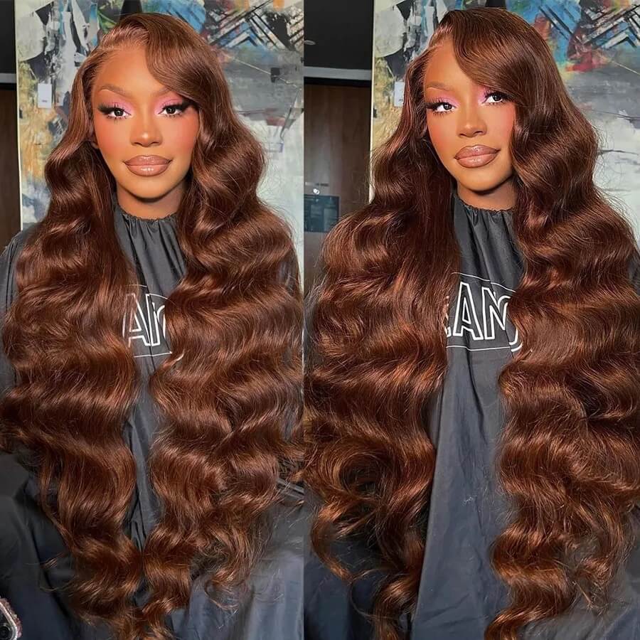 Dark Brown • Body Wave • Glueless • 13x4 HD Lace