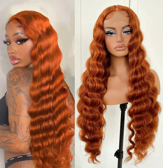 Ginger •  Loose Deep Wave • Glueless • 13x4 HD Lace