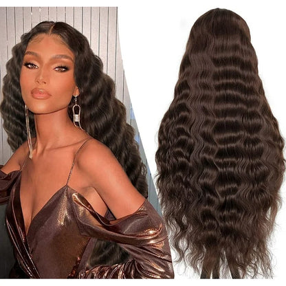 Dark Brown •  Loose Deep Wave • Glueless • 13x4 HD Lace