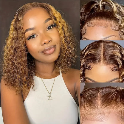 Highlight • Bob Deep Wave • Glueless • 13x4 HD Lace