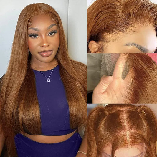 Light Brown • Straight • Glueless • 13x4 HD Lace