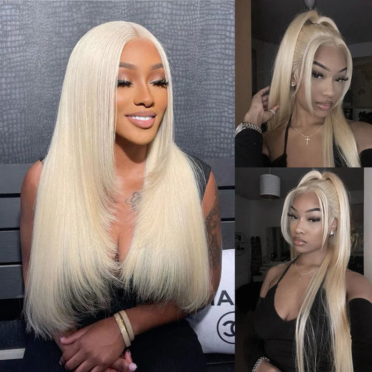 613 Blonde • Straight • Glueless • 13x4 HD Lace