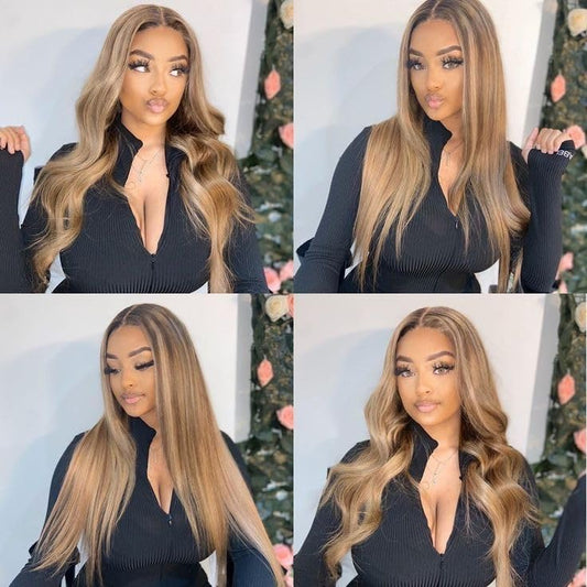 P4-27 Highlight • Straight • Glueless • 13x4 HD Lace