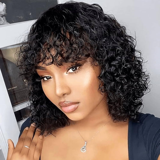 Black • Bob Water Wave • Glueless • 13x4 HD Lace