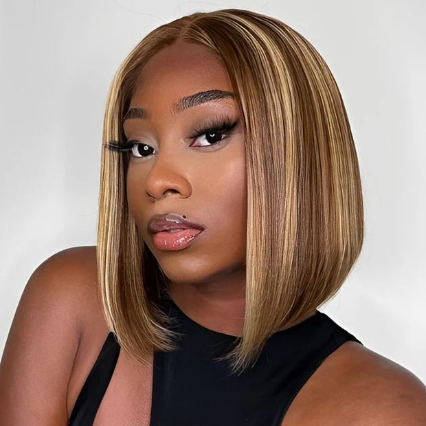 Highlight • Bob Straight • Glueless • 13x4 HD Lace