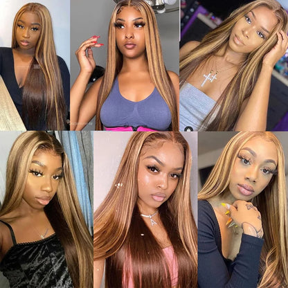 P4-27 Highlight • Straight • Glueless • 13x4 HD Lace