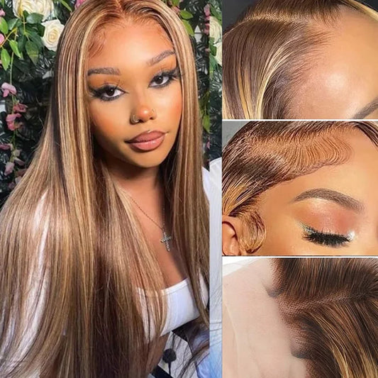 P4-27 Highlight • Straight • Glueless • 13x4 HD Lace