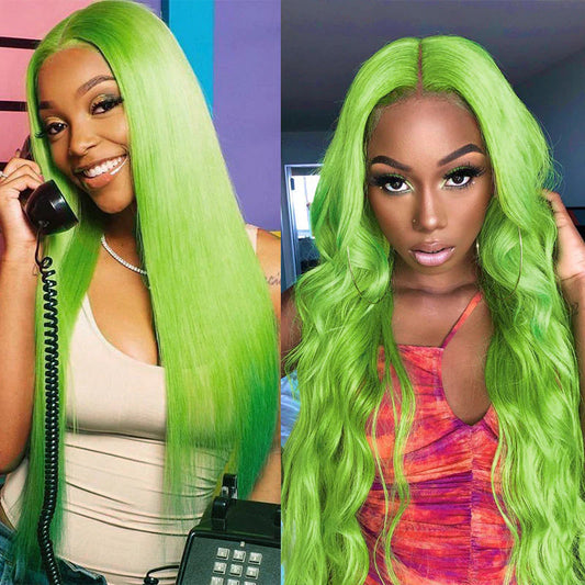 Green • Straight • Glueless • 13x4 HD Lace