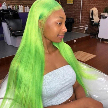 Green • Straight • Glueless • 13x4 HD Lace