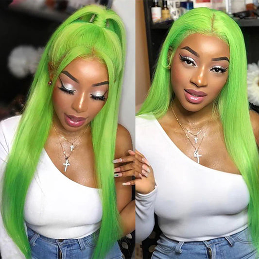 Green • Straight • Glueless • 13x4 HD Lace
