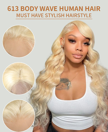 613 Blonde • Body Wave • Glueless • 13x4 HD Lace