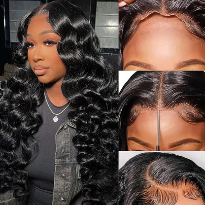 Black • Loose Deep Wave • Glueless • 13x4 HD Lace