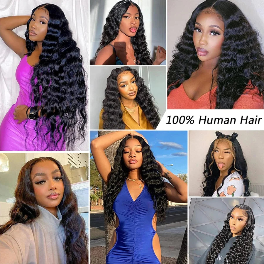 Black • Loose Deep Wave • Glueless • 13x4 HD Lace