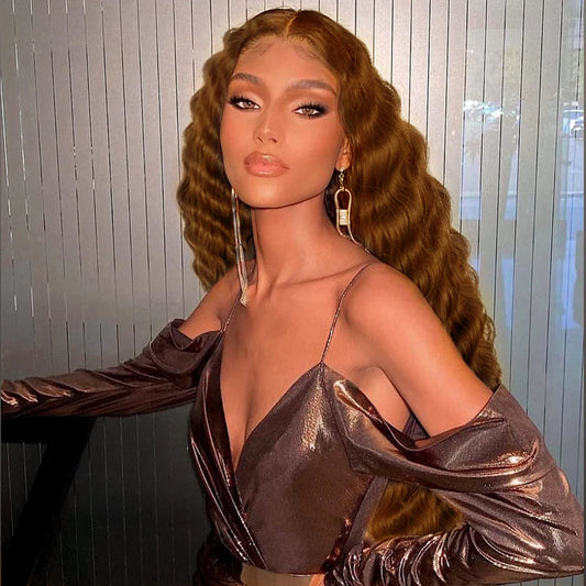 Light Brown •  Loose Deep Wave • Glueless • 13x4 HD Lace