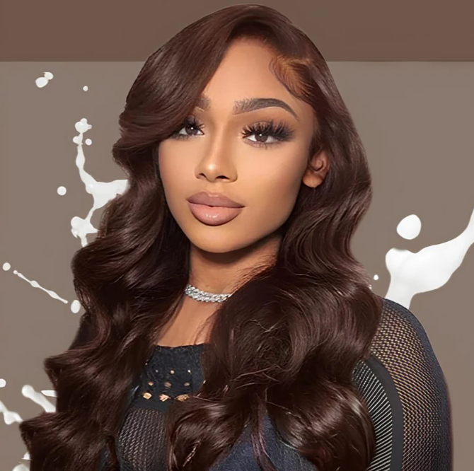Dark Brown • Body Wave • Glueless • 13x4 HD Lace