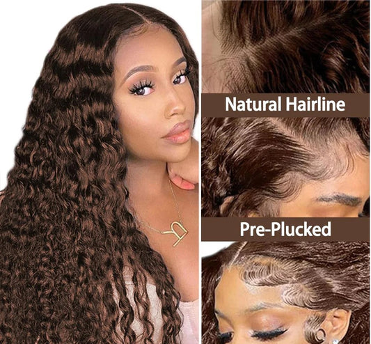 Chestnut Brown • Natural Wave • Glueless • 13x4 HD Lace
