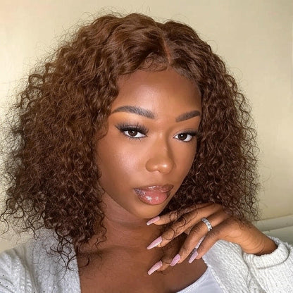 Brown • Bob Natural Wave • Glueless • 13x4 HD Lace