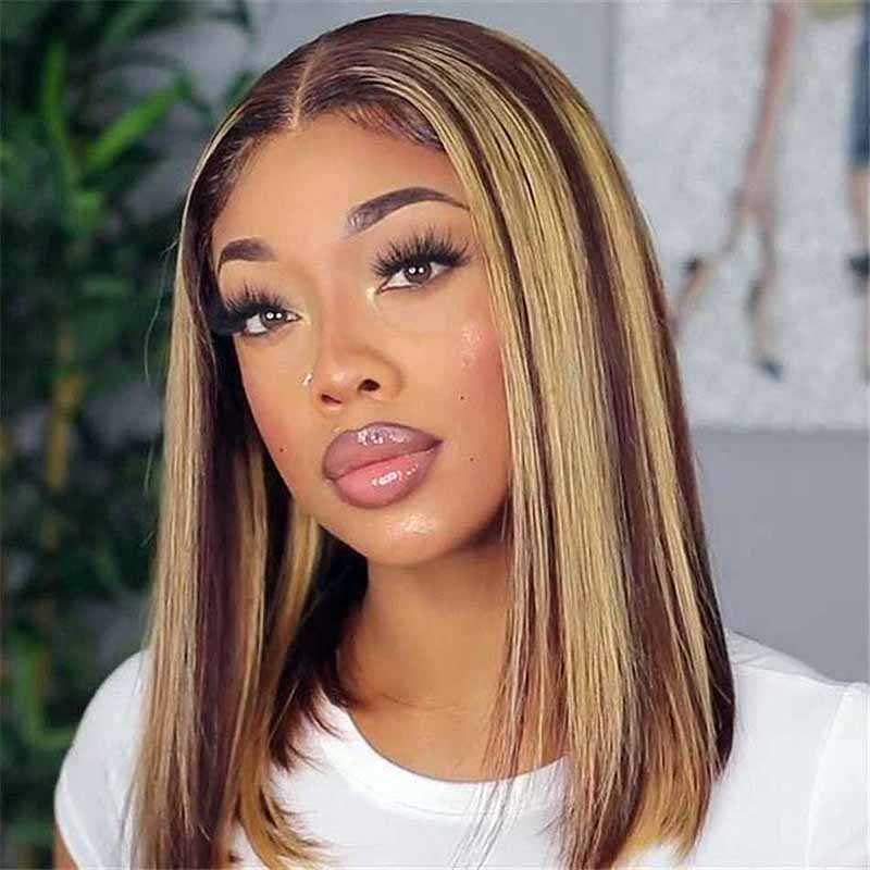 Highlight • Bob Straight • Glueless • 13x4 HD Lace