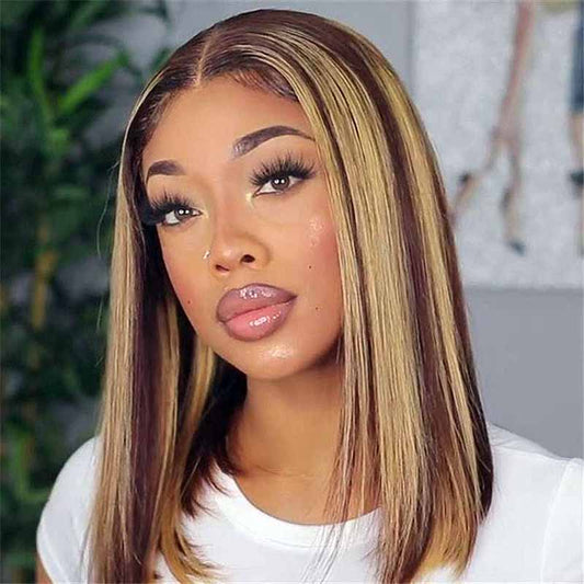 Highlight • Bob Straight • Glueless • 13x4 HD Lace