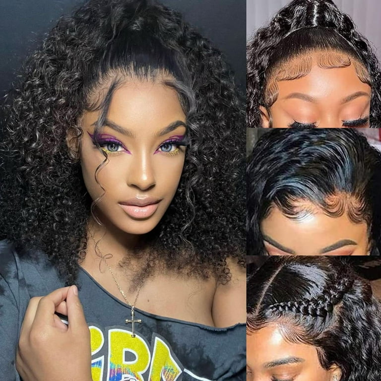 Black • Bob Natural Wave• Glueless • 13x4 HD Lace