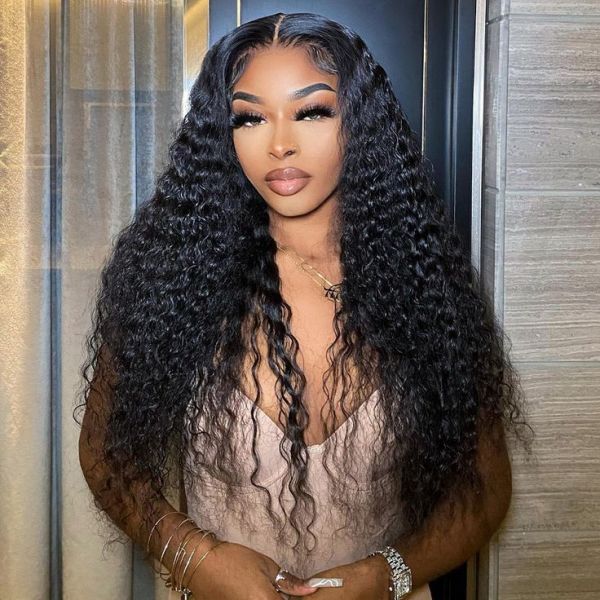 Black • Deep Wave • Glueless • 13x4 HD Lace