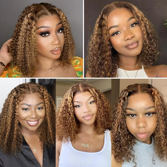 Highlight • Bob Deep Wave • Glueless • 13x4 HD Lace
