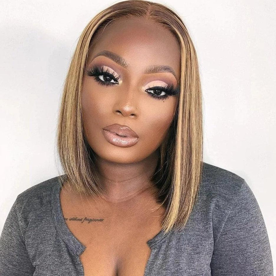 Highlight • Bob Straight • Glueless • 13x4 HD Lace