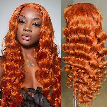 Ginger •  Loose Deep Wave • Glueless • 13x4 HD Lace