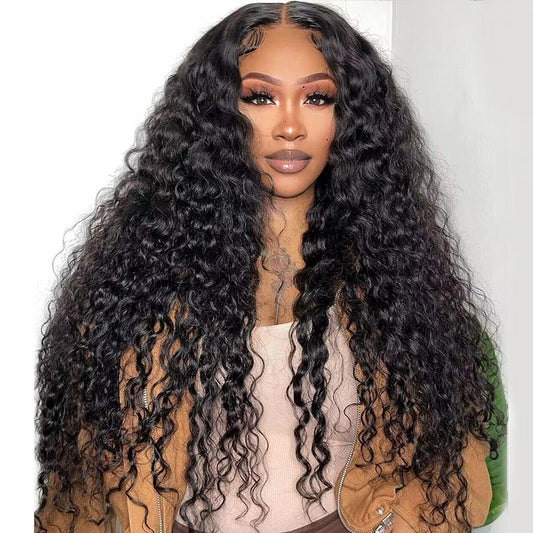 Black • Water Wave • Glueless • 13x4 HD Lace